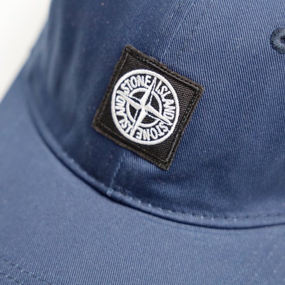 stone island box logo embroidered brim hat - Picture 2 of 7